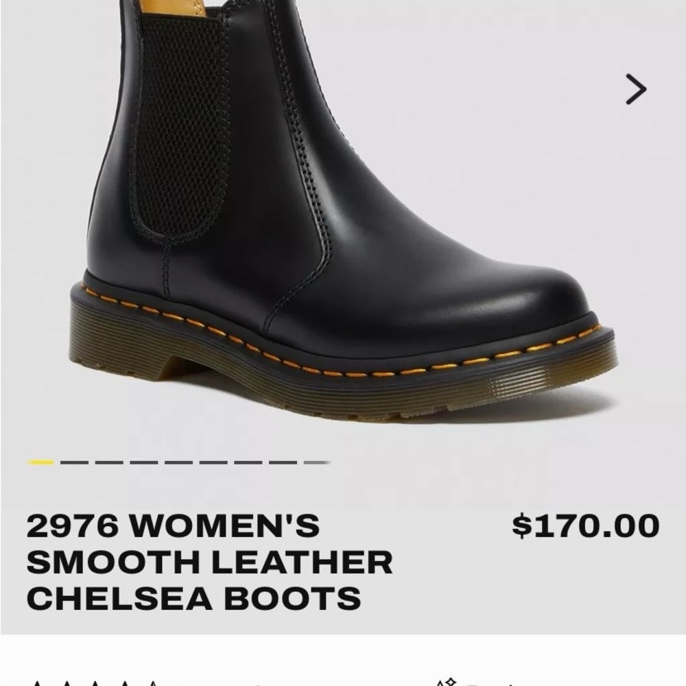 Dr. Martens Black Women's Smooth Leather Chelsea Boots